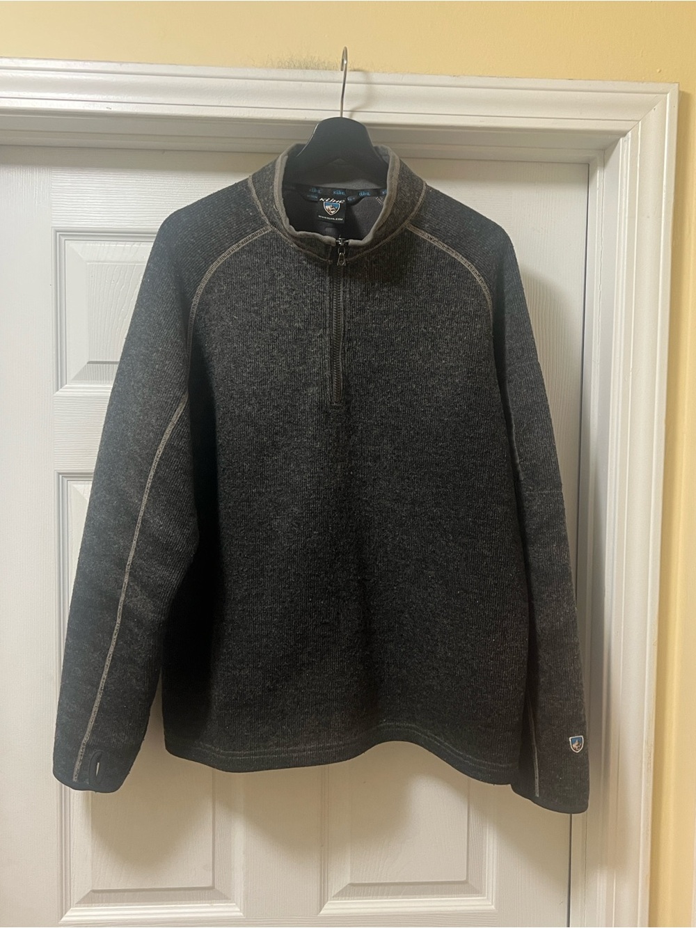 Kuhl Men's Charcoal Gray Quarter-Zip Sweater